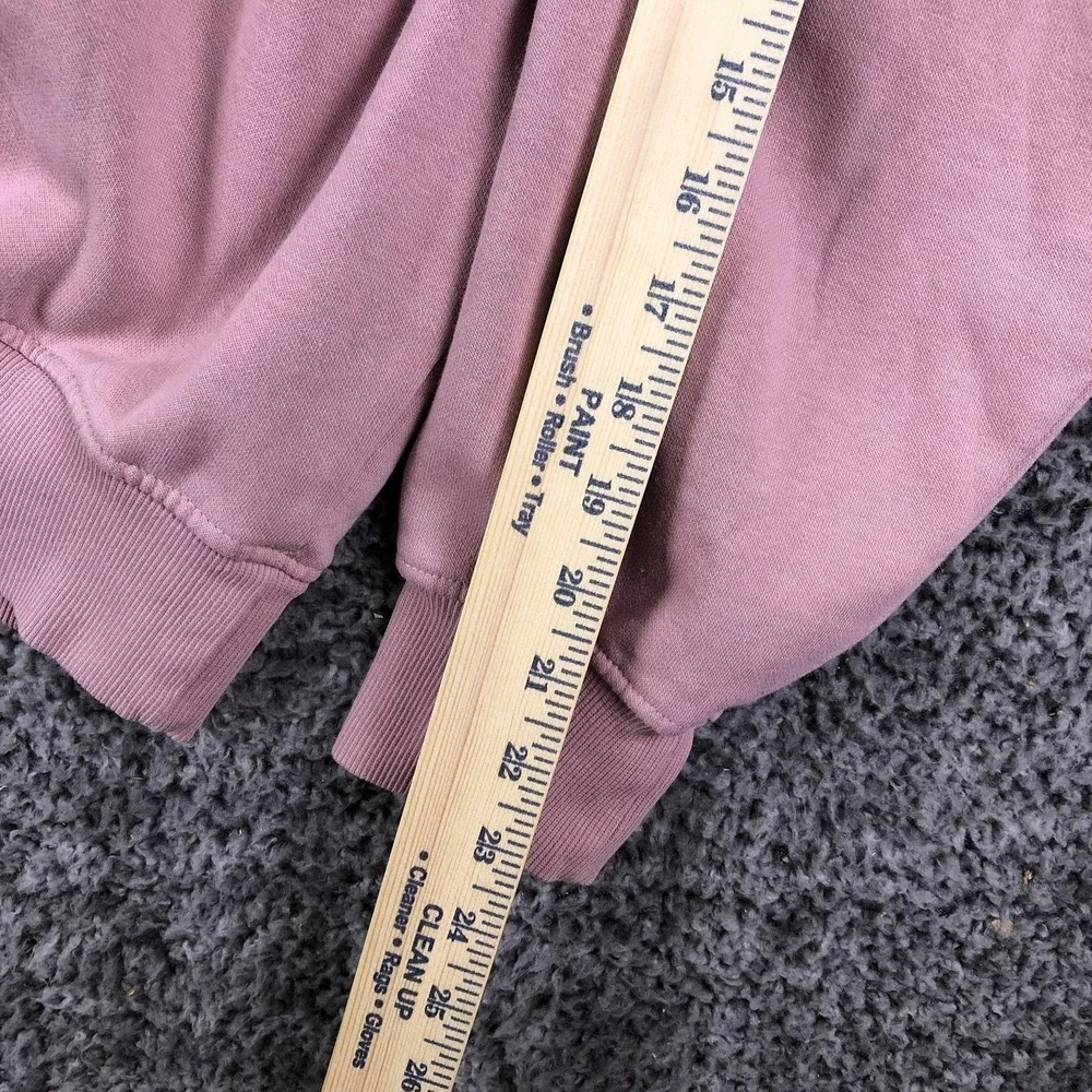 The North Face Sweatshirt Mens Medium Pink Fleece Pullover Crewneck Logo Graphic